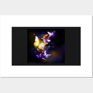 Fabulous Purple Butterflies Posters and Art